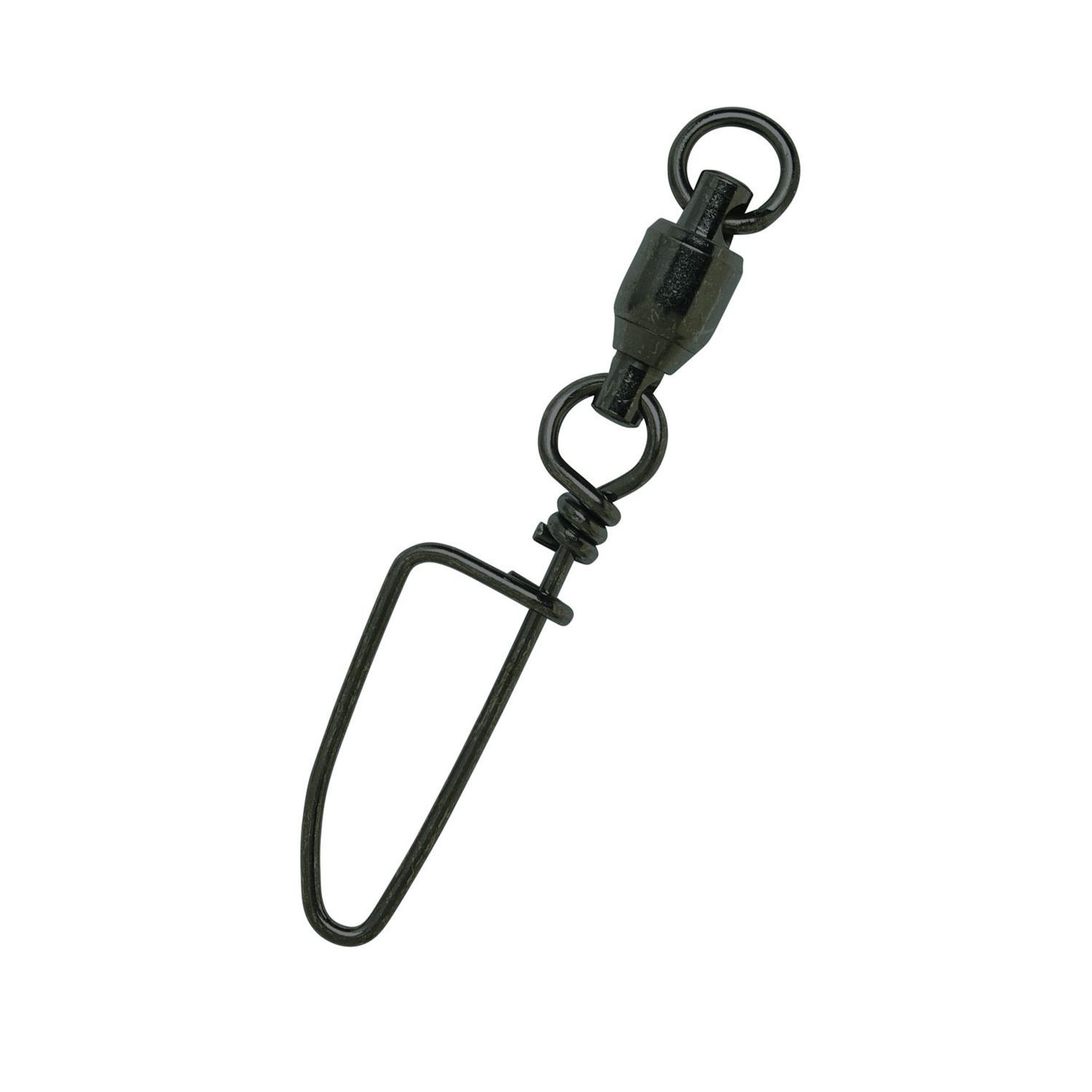 Eagle Claw - Ball Bearing Swivels with Coastlock Snaps, Colour: BLACK, Size: 2