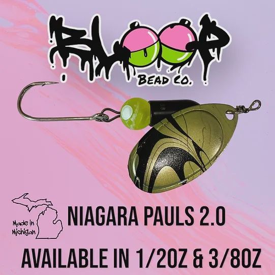 Bloop Bead Co. - Tungsten Bullet Spinner, COLOR: NIAGRA PAULS 2.0, Size: 3/8 OZ.