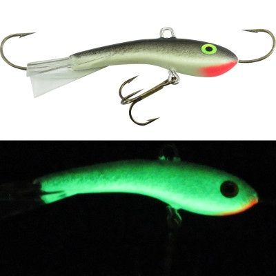 Moonshine Lures - Fat Bottom Shiver Minnow - Size 2.5 - 3/4 oz., Colour: CARBON 14