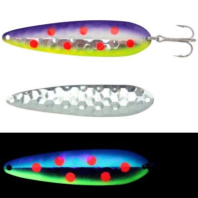Moonshine Lures - Half Moon Trolling Spoon - Magnum - 4 1/2 in., Colour: JJ MAC