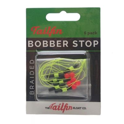 Tailfin - Braided Bobber Stops - Neon Green