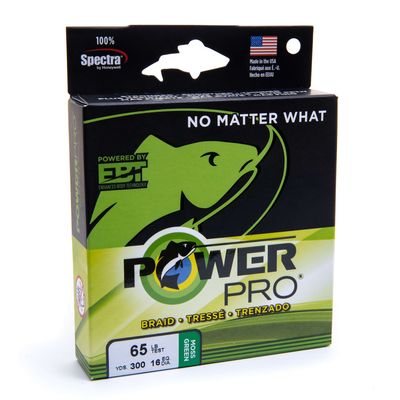 PowerPro - Braided Spectra Line  - Moss Green - 300 yd.