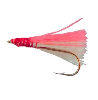 Warrior Lures - Perch Flies, Colour: SALMON/GLOW