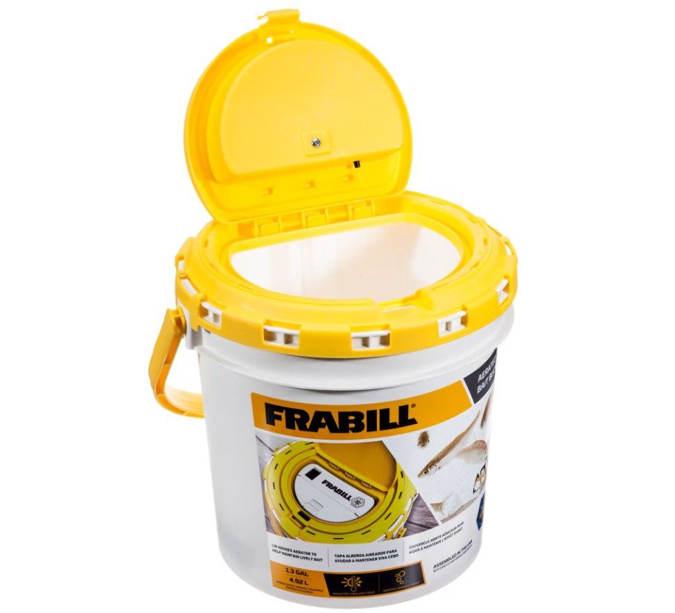 Frabill - Dual Bait Bucket with Aerator - 1.3 gal.