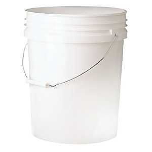 Encore Plastics - Plastic Paint Pail - White -
