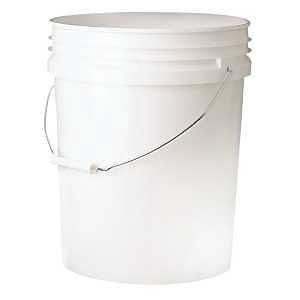 Encore Plastics - Plastic Paint Pail - White - 5 gal.