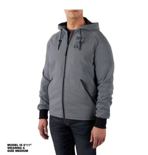 Milwaukee Tool - M12 Heated Hoodie Kit - Gray, Size: EXTRA LARGE