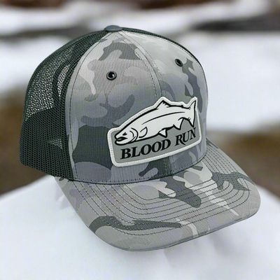 Blood Run Fishing - Winter Steel Snapback Trucker Hat