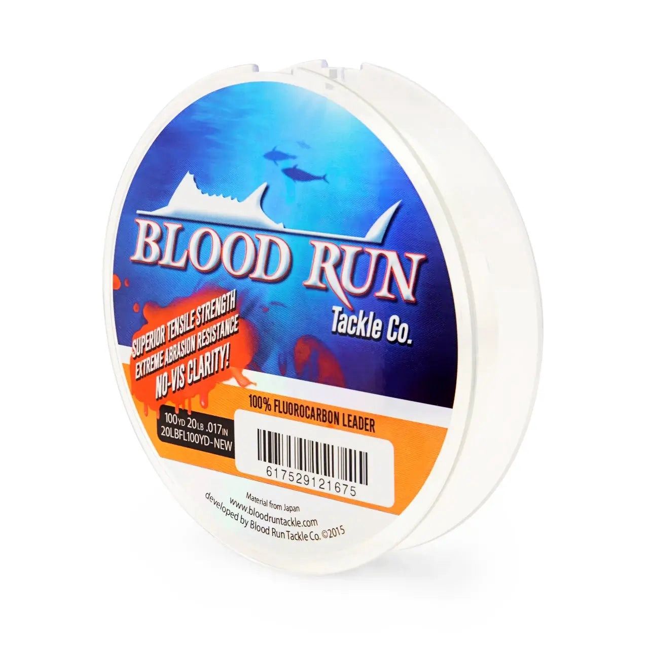 Blood Run Tackle - Fluorocarbon Leader XL - 100 yd., POUND TEST: 20 LB.