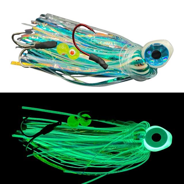 Beaver Lures - Big Eyed Trolling Fly - Bloop Bead Edition, COLOR: ANGRY ALEWIFE