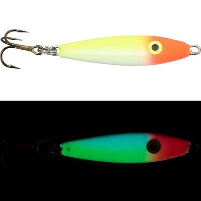 Moonshine Lures - Shiver Spoon - 1 OZ., COLOR: BLUE CLOWN