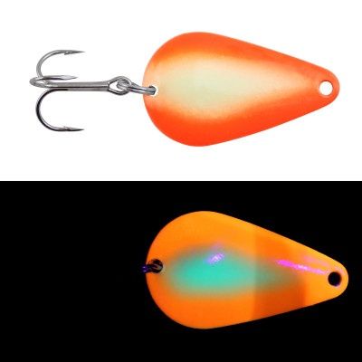 Moonshine Lures - Casting Spoon, COLOR: AGENT ORANGE, Size: 5/8 OZ.