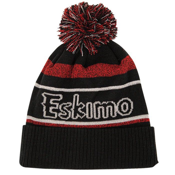 Eskimo - Reflective Pom Hat, Colour: BLACK