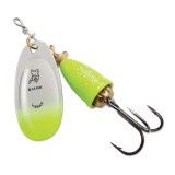 Blue Fox - Classic Vibrax Spinner, COLOR: CHARTRUESE GREEN CANDY BACK, Size: 4