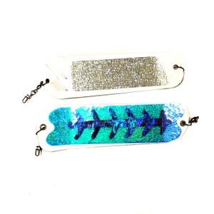 Salmon Candy - Flasher - 8 in., Colour: WHITE MEGATRON