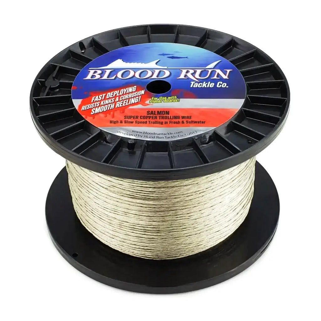 Blood Run - Super Copper Trolling Wire - 45 LB, Copper Length: 150'