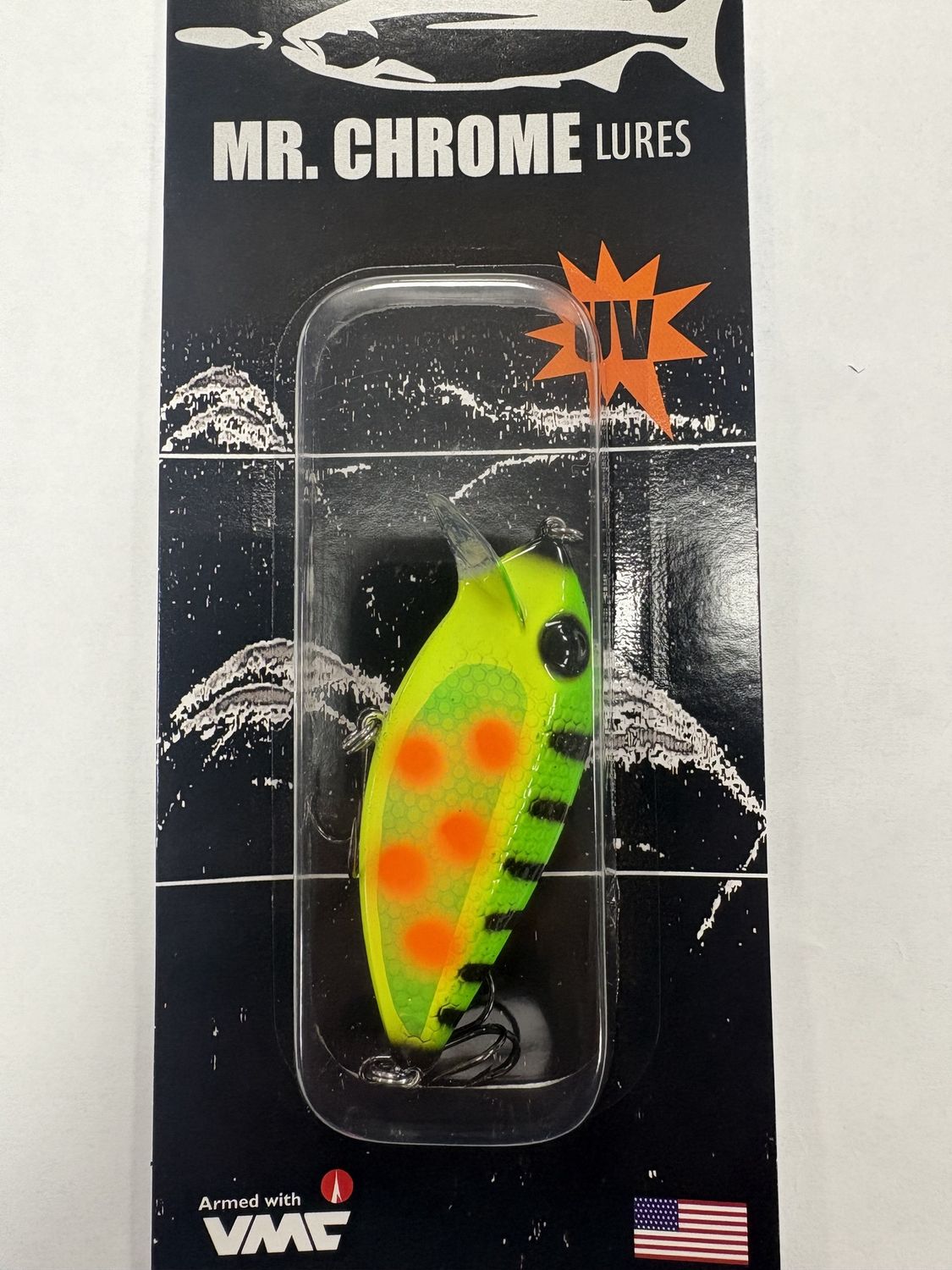 Mr. Chrome Lures - Custom Coho Crank - 3", COLOR: TOXIC TIGER