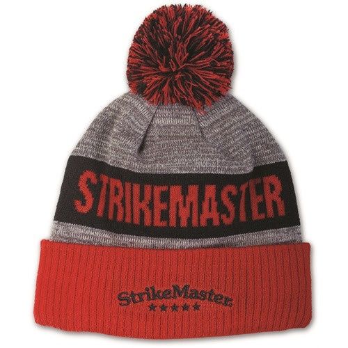 Strikemaster - Pom Beanie - Red/Blk