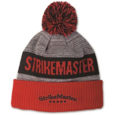 Strikemaster - Pom Beanie - Red/Blk