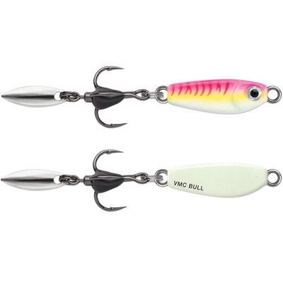 VMC - Bladed Bull Spoon - 1/16 OZ., COLOR: GLO PINK FIRE UV