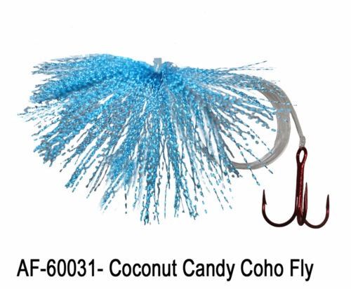 Dreamweaver Lures - Coho Action Fly, COLOR: COCONUT CANDY