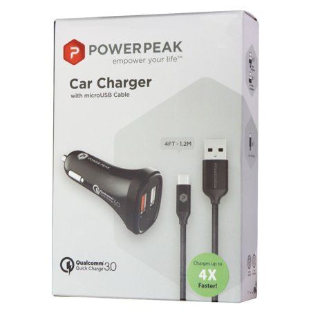 PowerPeak Car Charger Micro USB