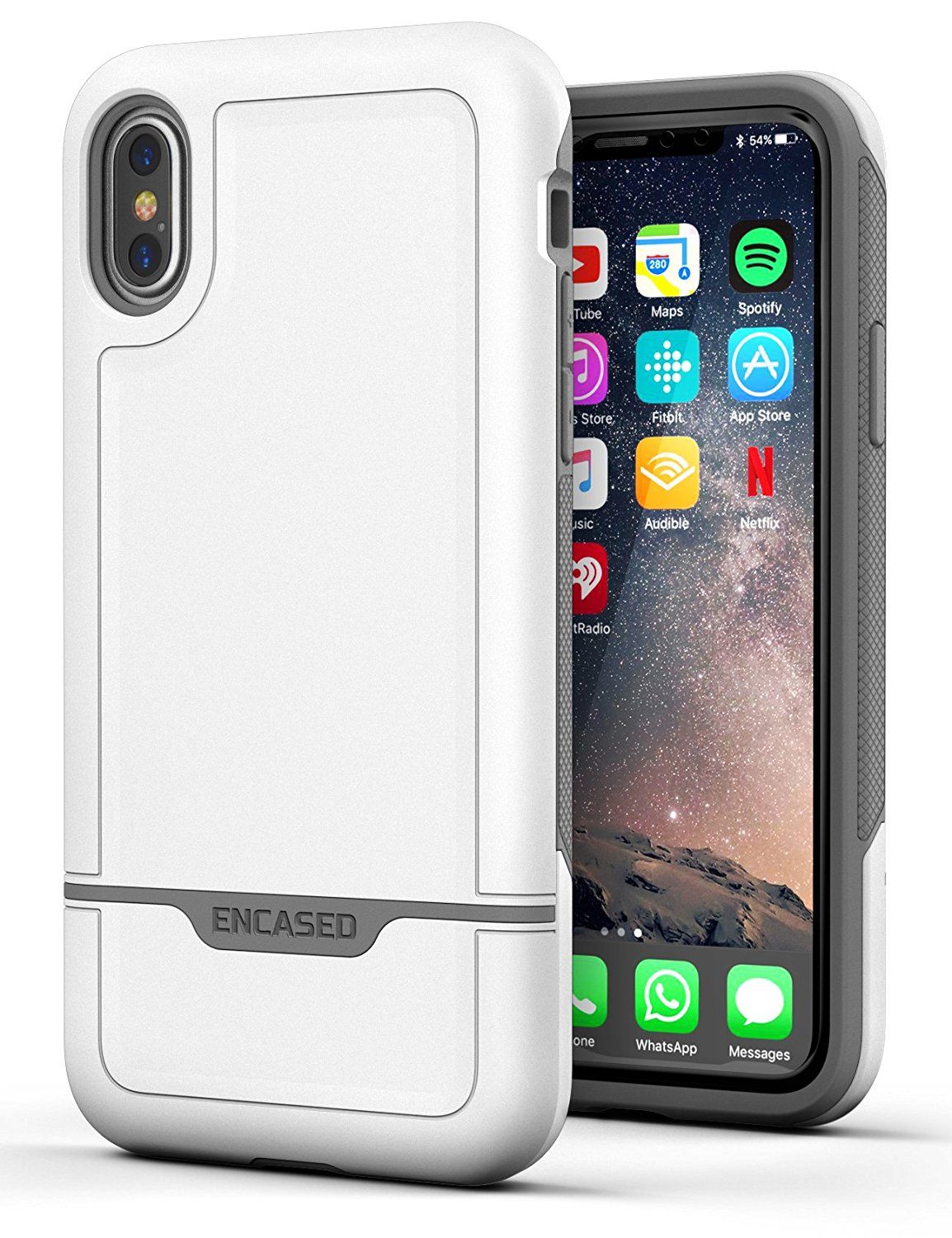 Encased Rebel Case for iPhone X / XS - White