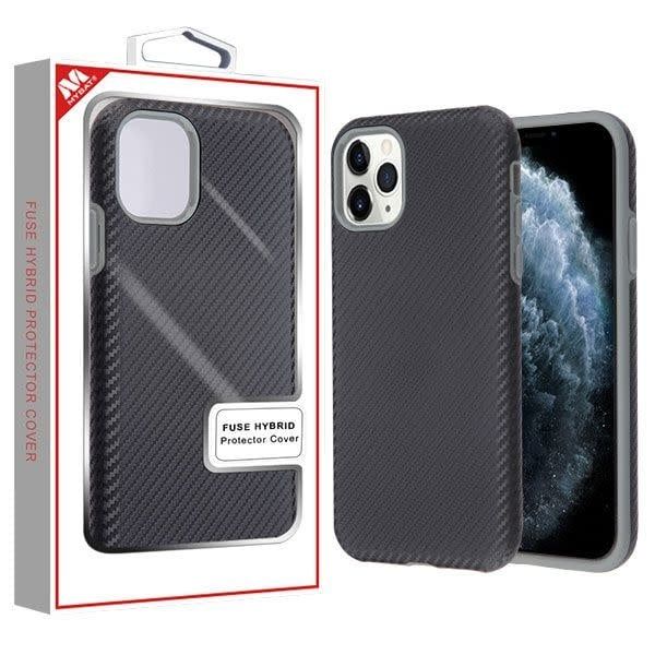 MyBat Fuse Carbon Fiber iPhone 11 Pro Case - Iron Gray / Black