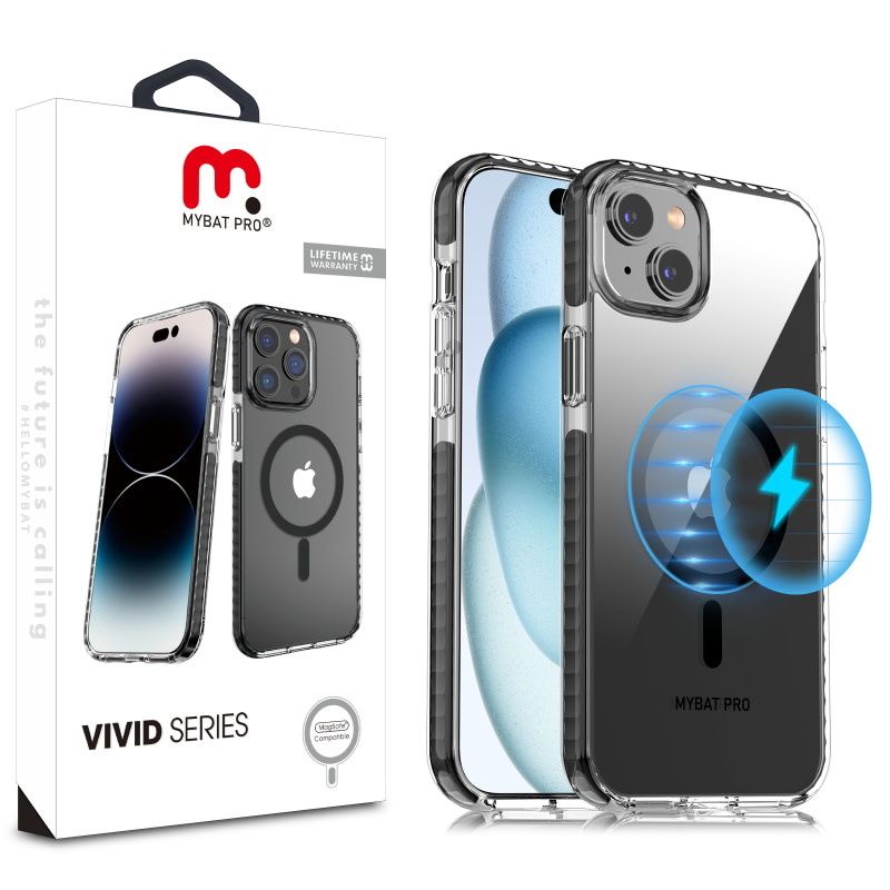MyBat Pro Vivid MagSafe Case for iPhone 15 - Black