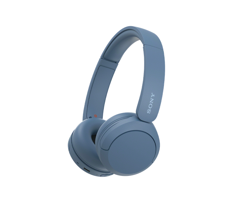 Sony WH-CH520 Wireless Headphones Bluetooth On-Ear Headset w/ Mic - Blue