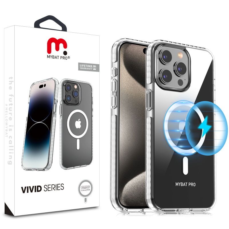 MyBat Pro Vivid MagSafe Case for iPhone 15 Pro Max - White
