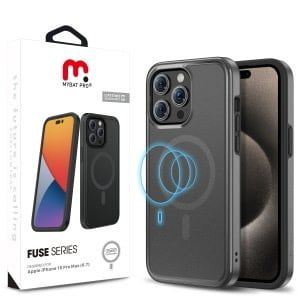 MyBat Pro Fuse MagSafe Case for iPhone 15 Pro Max - Black
