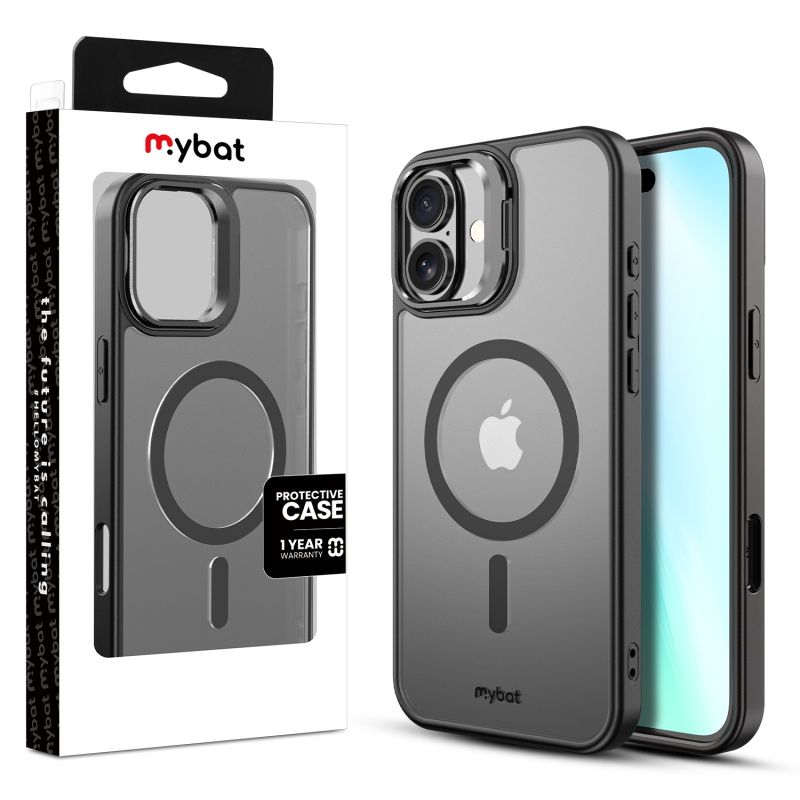 MyBat InFrame MagSafe Case with Kickstand for Apple iPhone 16 Plus - Black