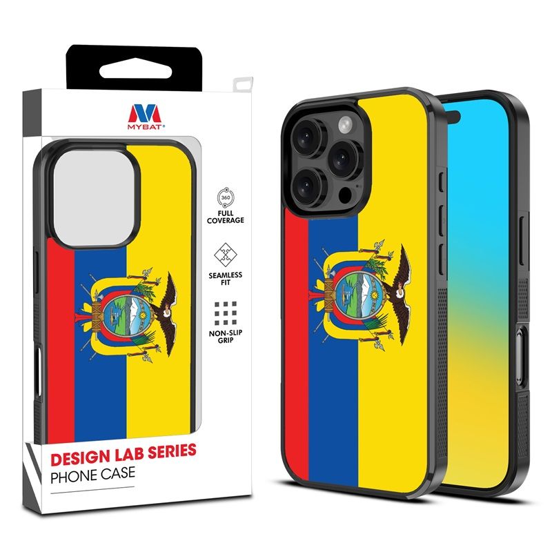 MyBat Design Lab Series Case for Apple iPhone 16 Pro – Ecuadorean Flag
