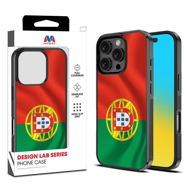 MyBat Design Lab Series Case for Apple iPhone 16 Pro – Portugal Flag