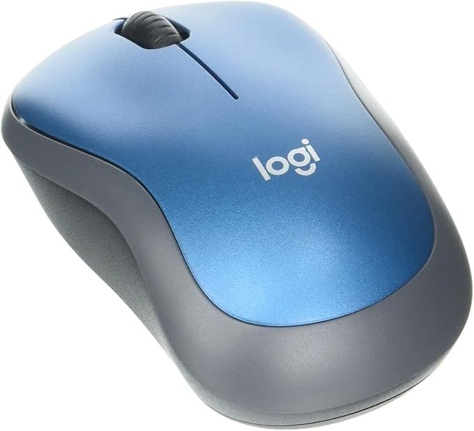 Logitech M185 Wireless Mouse Compatible with PC, Mac, Laptop - Blue