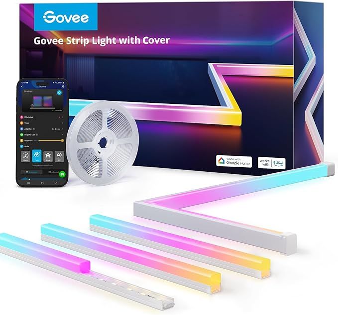 Govee RGBIC LED Strip Lights with Cover - 16.4ft