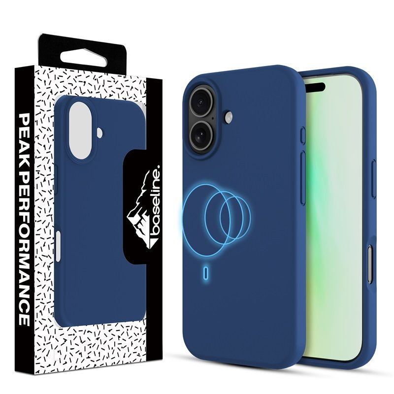 Baseline Essence Series Silicone MagSafe Case for Apple iPhone 17 - Midnight Blue