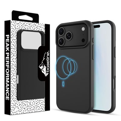 Baseline Essence Series Silicone MagSafe Case for Apple iPhone 17 Pro Max - Jet Black
