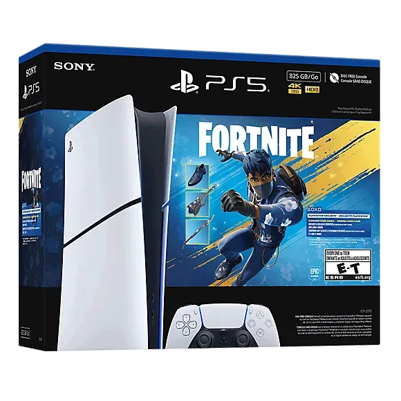 Sony PlayStation 5 Slim Console Digital Edition – 825GB - Fortnite Flowering Chaos Bundle
