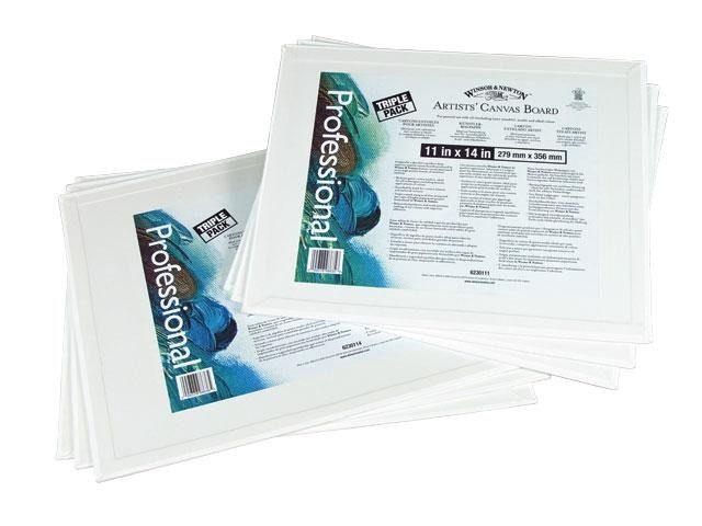 Artist&#39;s canvas board triple pack 11 x 14