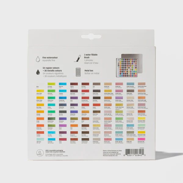 aquarelle deserre 90 couleurs