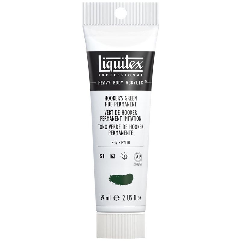 Liquitex heavy body vert de hooker