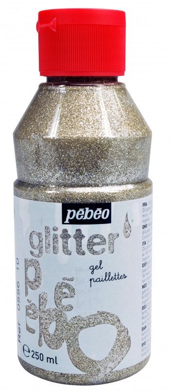 Glitter gel paillettes argent 250 ml