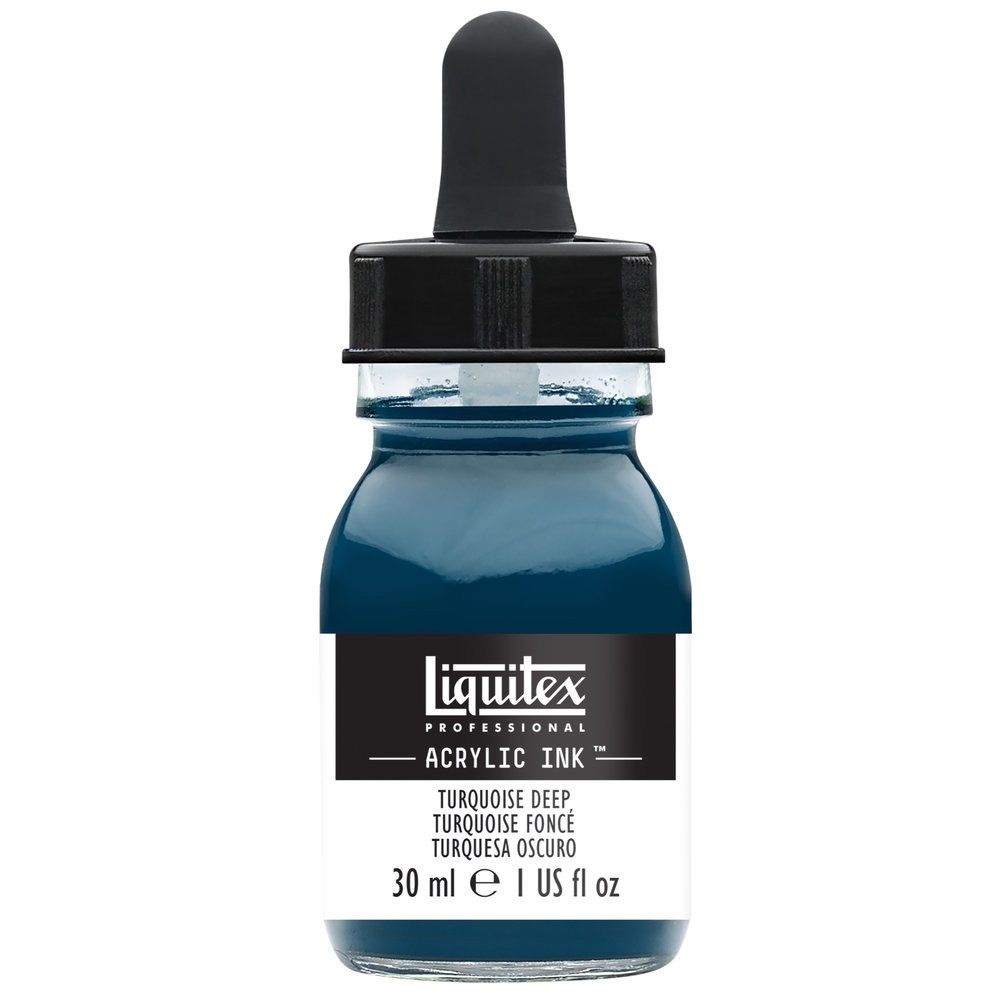 Encre acrylique turquoise deep