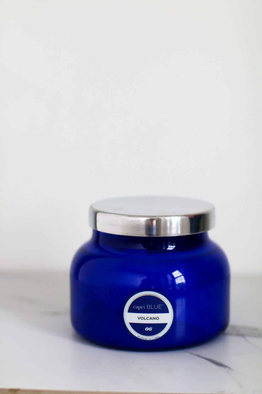 Volcano Candle Signature Blue Jar