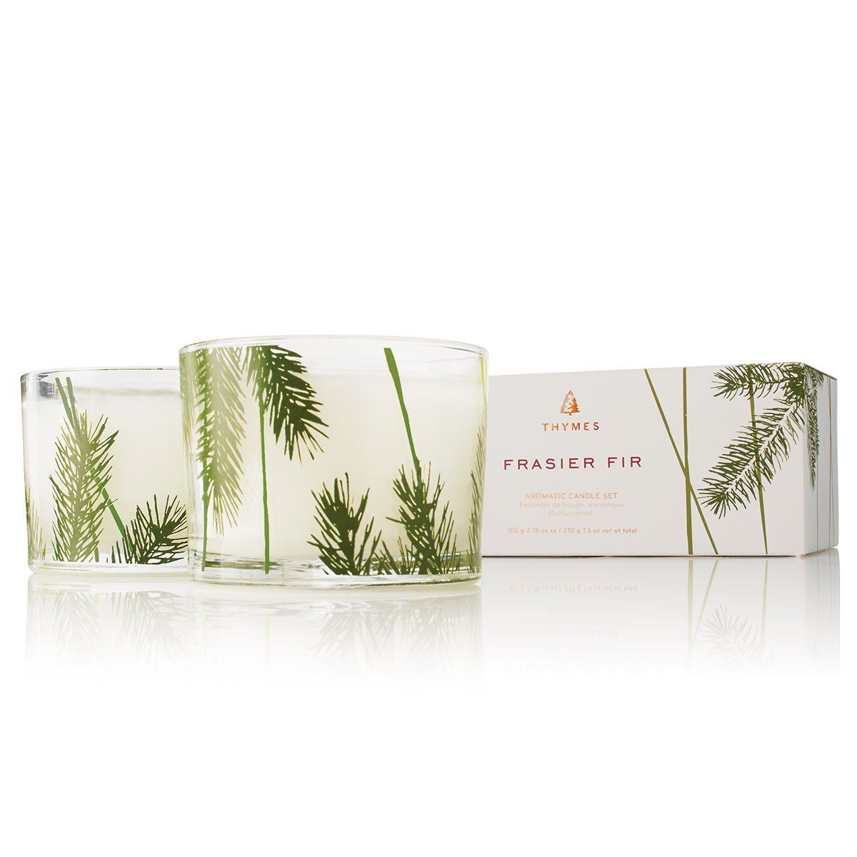 Frasier Fir Heritage Pine Needle Candle Set