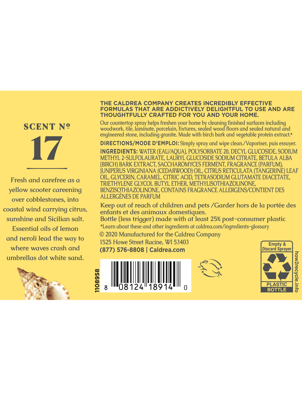 Sea Salt Neroli Countertop Spray