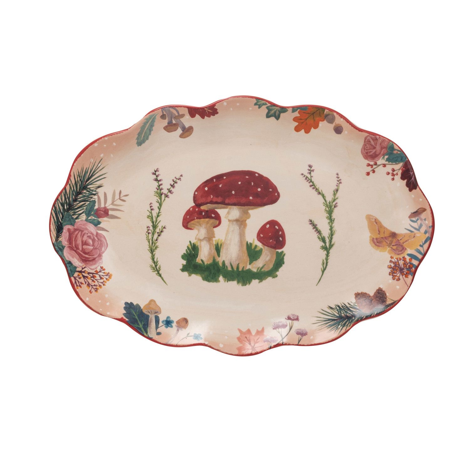 Ceramic Mushroom Platter