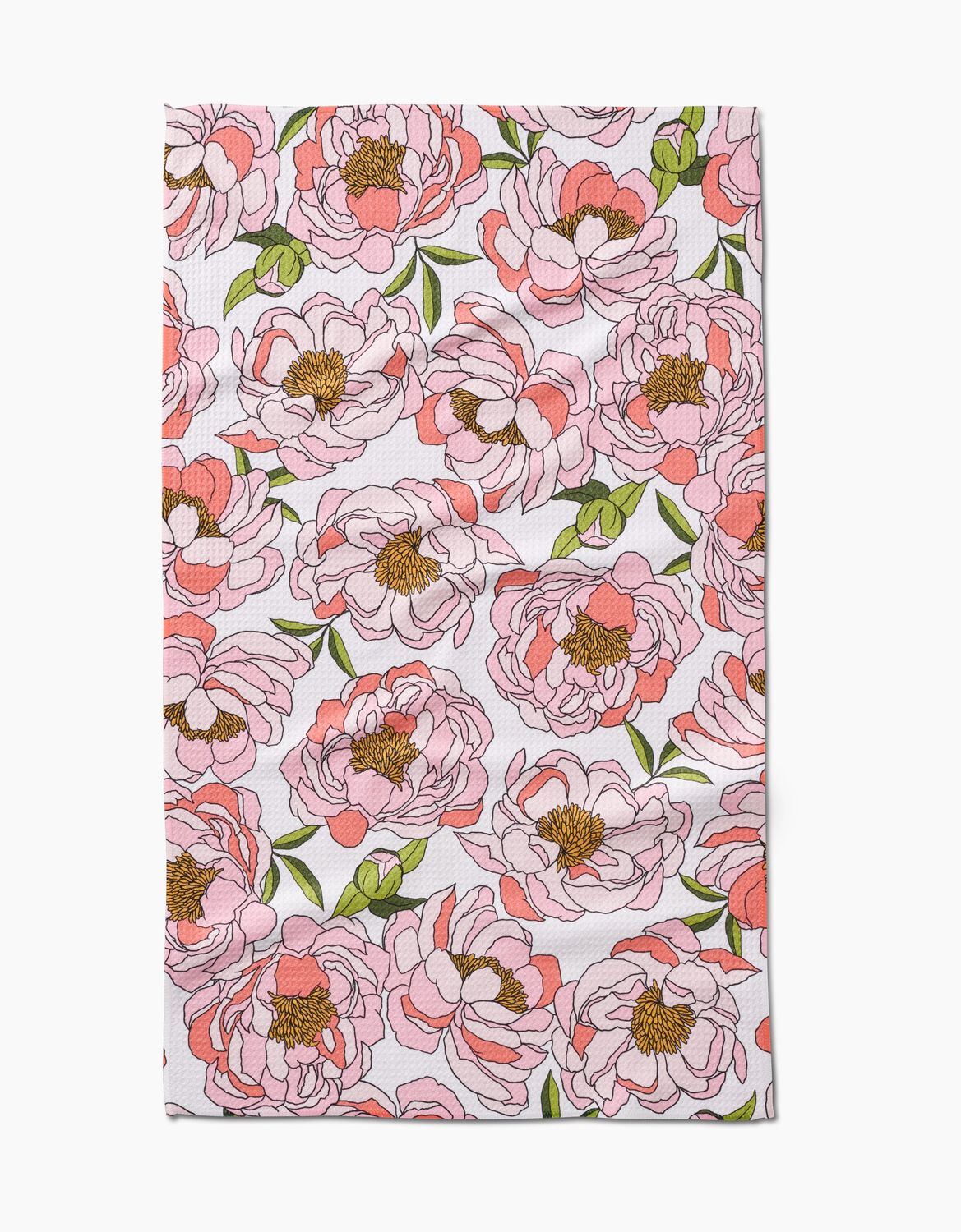 Geometry Peony Paradise Kitchen Tea Towel